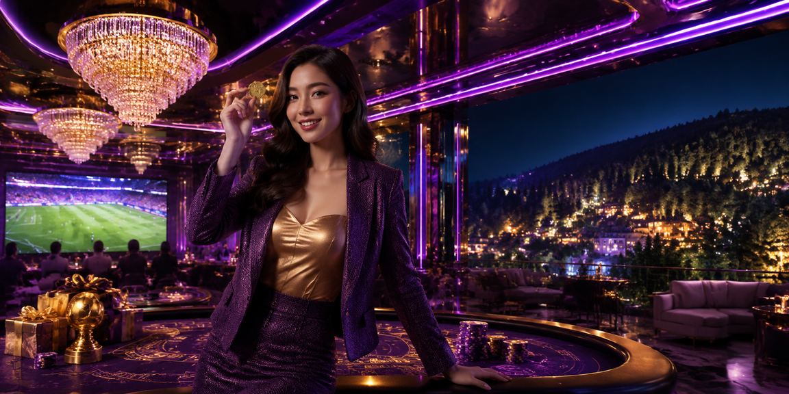 Ánh đèn neon casino đêm tại Đà Lạt — biểu tượng giải trí trực tuyến hiện đại