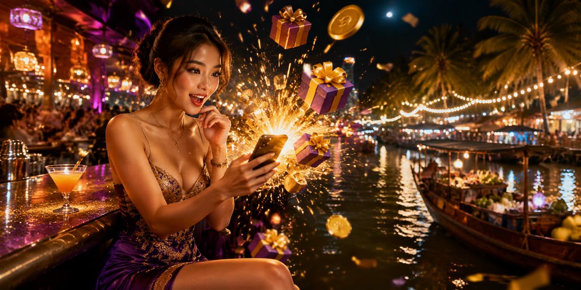Người dùng chơi slot game trên bãi biển vùng đồng bằng Mekong Việt Nam