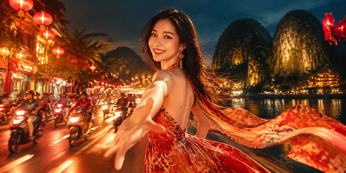 Ánh đèn neon giải trí về đêm tại Ninh Bình — nền tảng casino trực tuyến hiện đại